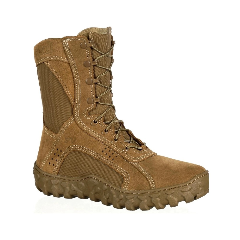 Rocky S2V Tactical Military Boots Mens 13 Brown Steel Toe ASTM F2413 6104 New